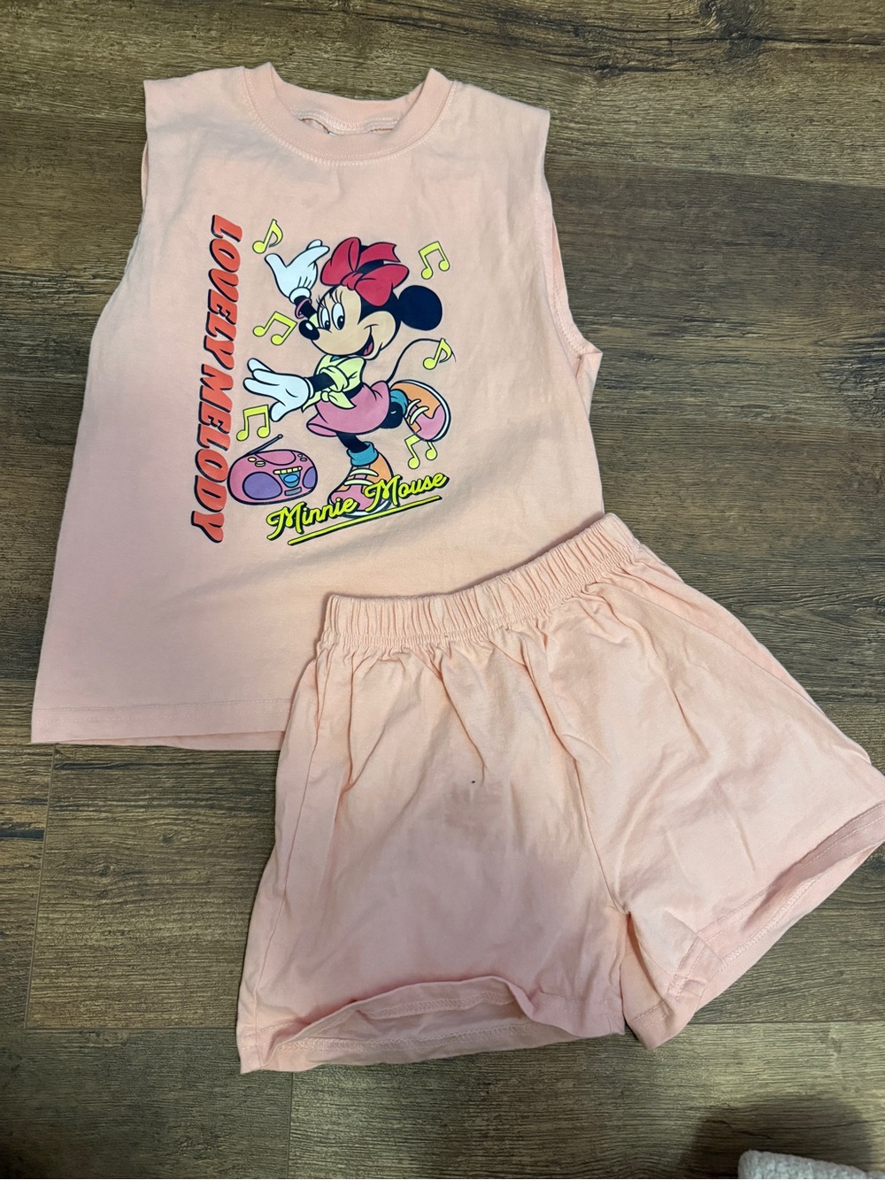 Disney Minnie Mouse Light Pink Sleeveless set, fits like a size 5